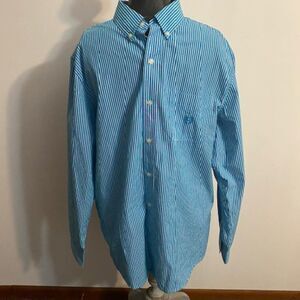 Chaps Ralph Lauren Blue/White stripe button-down shirt, size L